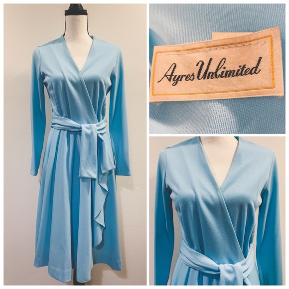 70's disco wrap dress